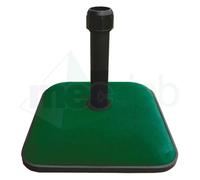 Fraschetti Base per ombrellone Kroma - palo centrale quadrata 45x45 cm cemento colorato verde 25 kg