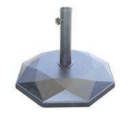 Base Diamante per Ombrellone da Giardino In Cemento ø48 Cm - Kg 25 - Tubo ø55 Mm Greenwood
