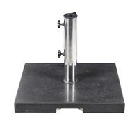 Beliani Base per ombrellone in Granito Nero 45 x 45 cm