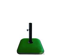 BASE PER OMBRELLONE PALO CENTRALE QUADRATA CEMENTO COLORATO 45X45 VERDE KG 25