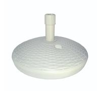 Base per ombrellone rattan 30 lt in polipropilene bianco Ø 58cm