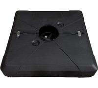 Base per ombrellone resistente, 80 x 80 x 20 cm, da riempire con acqua o sabbia, supporta fino a 100 kg, perfetta per stabilità e resistenza al vento su terrazze e spiagge