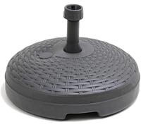 BASE PER OMBRELLONE ROTONDA Ø 45 cm IN PLASTICA EFFETTO RATTAN ANTRACITE