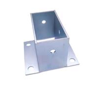 Base per pali in acciaio inossidabile per legno e cemento, supporto resistente per ringhiera del portico, pergola e costruzione di ponti