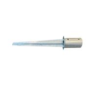 Base per palo zincata da ancorare Ø 81 mm x punta 600 mm