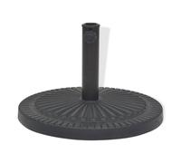 Base per Parasole Circolare in Resina Nera 29 kg