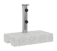 vidaXL Base per parasole in granito rettangolare 25 kg – Robusta, stabile, con adattatori