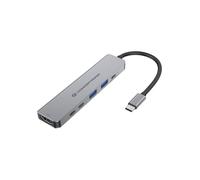 Base per portatili Conceptronic DONN33G USB 3.2 Type-C 100 W Argento