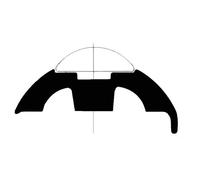 Base per profili PVC bianco 45 mm - 24 MT - 44.480.19 - 4448019