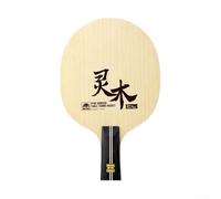 Base per racchetta da ping pong in legno naturale di limba con durezza media per una palla reattiva e una trasmissione efficiente della potenza durante il gioco (manico corto)