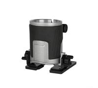 Base per router con porta di raccolta della polvere e manico antiscivolo per un migliore controllo nelle applicazioni di lavorazione del legno (fondo quadrato)