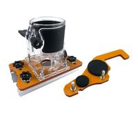 Base per router in legno 2 in 1 per staffa di scanalatura di precisione con diametro interno di 65 mm per trimmer 0-5 cm adattamento di spessore per carpenteria, smussatura, scanalatura, attività su