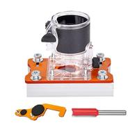 Base Per Router In Legno | Attrezzo in Metallo Compatto e Resistente per Falegnameria - Piastra Base Scanalata Legno Per Armadio | Per Macchina Per Scanalatura Taglio Fissatura Rifilatura