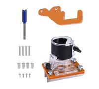 Base per router in legno in alluminio con staffa a fessura per utensili da tagli