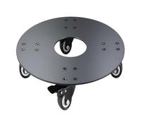 Base Per Rulli Piante In Alluminio Con Ruote A Doppio Cuscinetto Supporto Vasi Rotondi Da 12 14 16 Pollici Un Facile Spostamento Supporto Piante Rotanti Carico Da 500 Libbre