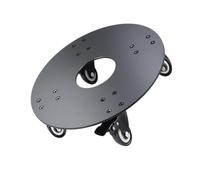 Base Per Rulli Piante In Alluminio Con Ruote A Doppio Cuscinetto Supporto Vasi Rotondi Da 12 14 16 Pollici Un Facile Spostamento Supporto Piante Rotanti Carico Da 500 Libbre