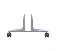 Base per schermo privacy con ruote, supporto divisorio regolabile per pannelli da 10-60 mm, supporto per schermo in lega resistente, base divisoria mobile per ufficio (argento)
