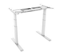 Base per scrivania motorizzata Kimex regolabile in altezza 62-128 cm Bianco, Connected
