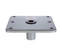 Base per sedile della barca, 17,8 x 17,8 cm, base resistente per barca, in acciaio inox, per sedili in alluminio di grado marino, robusta, facile installazione, ideale per barche da pesca,