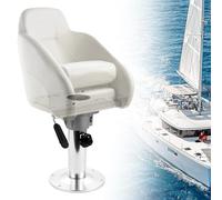 Base per seggiolino, base per barche e piedistallo, in alluminio, altezza regolabile in altezza, piastra di montaggio con scivolo, supporto base per il montaggio della sedia da barca, accessori per il