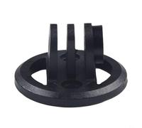 Base per supporto per computer da bicicletta per Garmin per Bryton per Wahoo, ABS per staffa di montaggio per luce della fotocamera, kit di fissaggio per unità GPS da ciclismo nero con bullone, 34 mm