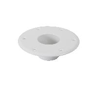 Base per supporto tavolo in alluminio bianco Ø 60 mm.