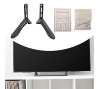 Base per supporto TV da tavolo da 2 pezzi per la maggior parte dei