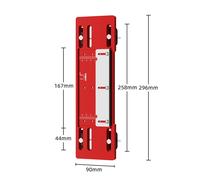 Base per Taglierina Portatile 2 in 1 Rossa con Punzone Installazione Rapida