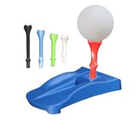 Base per tappeto erboso da golf, set di 5 tee pre-tagliati, set con base a T da golf resistente, per golf, campo guida, tappetino da allenamento, gioco all'aperto e al chiuso, lezioni di pratica, club