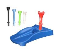 Base per tappeto erboso, supporto per pratica tee da golf, 5 tee pretagliate, accessorio ergonomico per allenamento, con design stabile per colpire tappetino, pratica golfista, campo guida