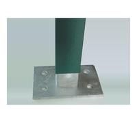 Base per Tassellare Recinzioni con Palo Quadro 50x50 cm - Kit 4 Basi