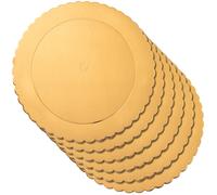 Base per torta, torta, oro, rotonda, 26 cm, 6 pezzi.