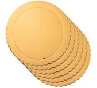Base per torta, torta, oro, rotonda, 30 cm, 6 pezzi.