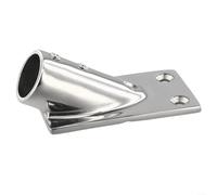 Base per tubo per corrimano in acciaio inossidabile, 22 mm, rettangolare, per hardware di terrazza e cabina, 30/45/60/90 gradi, grado marino 316 (30°)