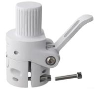 Base pieghevole per palo pieghevole, per scooter elettrico M365/Pro/Pro 2//1S, 12 x 7,5 x 5,5 cm (bianco)