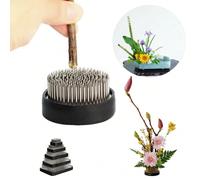 Base porta aghi Kenzan Ikebana da 1 pezzo, strumento per la disposizione floreale giapponese, rana per fiori con aghi in rame e acciaio, attrezzatura per la progettazione floreale tradizionale cinese,