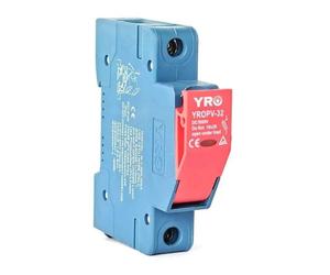 Base portafusibile Rossa 10X38 32A 1P 1000V DC 1M - YRO