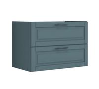 Base Portalavabo con due Cassetti Modello Chloe Mobile Bagno - CONFEZIONE: 1 pz., Dimensione: 79.5x45.2x54 cm, Colore: Grigio Blu