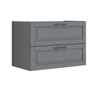 Base Portalavabo con due Cassetti Modello Chloe Mobile Bagno - CONFEZIONE: 1 pz., Dimensione: 79.5x45.2x54 cm, Colore: Grigio Polvere