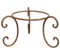 BASE PORTAVASI IN FERRO BATTUTO pieno forgiato mano Offerta Speciale Qualità