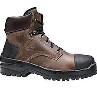 Base Protection B0741 Bison Top Scarponcino Antinfortunistico Edilizia | Marrone/Nero, 40, CI, HI, SRC, S3 EN ISO 20345, Suola in Gomma HRO Resistente, Traspirante