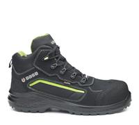 Base Protection B0898 Be-Powerful Top Scarponcino Suola Resistente Edilizia | Nero/Verde, 50, S3 EN ISO 20345, Unisex, SRC, Tempo Libero, Agricoltura, Traspirante