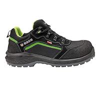 Base Protection Be-Powerful Scarpa Antinfortunistica, da Uomo e Donna, Nero/Verde, Taglie 49