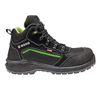 Base Protection Be-Powerful Top Scarponcino Antinfortunistico, da Donna e Uomo, Nero/Verde, Taglie 50