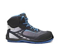 Base Protection Bowling Top Scarponcino Antinfortunistico, da Donna e Uomo, Nero/Blu, Taglie 44