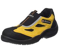 Base Protection Four Holes Scarpa Antinfortunistica, da Uomo e Donna, Nero/Giallo, Taglie 39