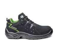 Base Protection Harlem Scarpa Antinfortunistica, da Uomo e Donna, Nero/Verde, Taglie 40