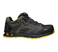 Base Protection K-Rush Scarpa Antinfortunistica con Sistema BOA, Nero/Giallo, Taglie 42