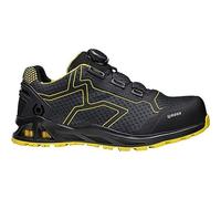 Base Protection K-Rush Scarpa Antinfortunistica con Sistema BOA, Nero/Giallo, Taglie 43