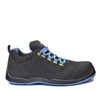 Base Protection Marathon Scarpa Antinfortunistica, da Uomo e Donna, Nero/Blu/Giallo, Taglie 48